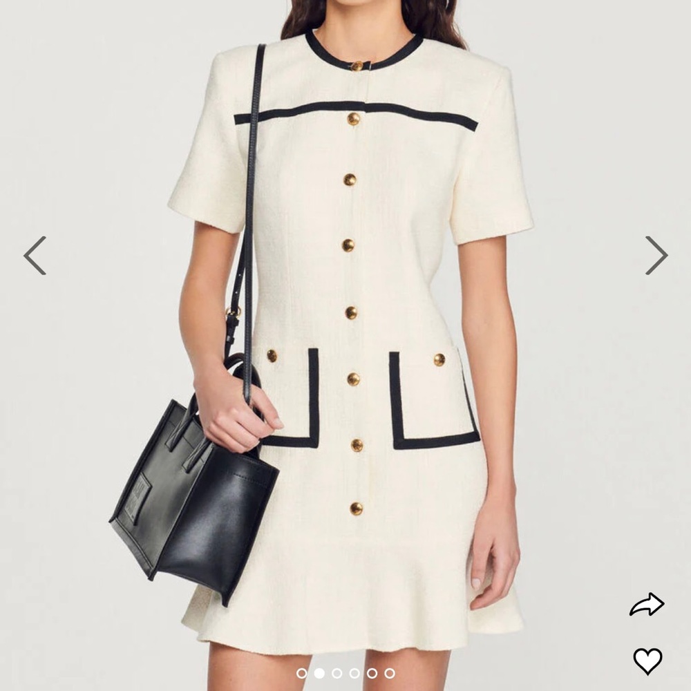 New Sandro Tweed Dress